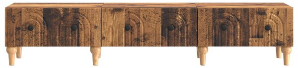 VidaXL TV szekrény Faragott fa öreg fa hatású 147 x 34,5 x 30 cm