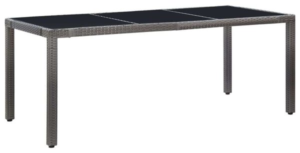 VidaXL Polyrattan Étkezőgarnitúra - 9 Fős - Szürke
