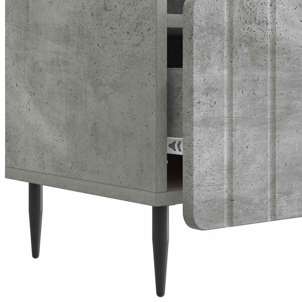 VidaXL Beton szürke TV szekrény 102 x 34,5 x 50 cm, feldolgozott fa