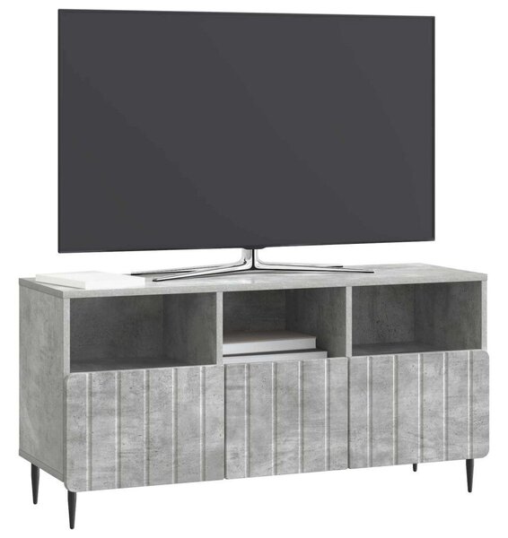 VidaXL Beton szürke TV szekrény 102 x 34,5 x 50 cm, feldolgozott fa