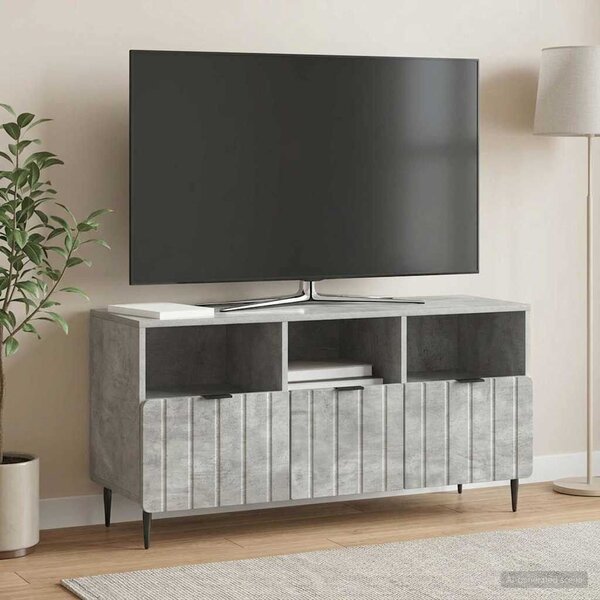 VidaXL Beton szürke TV szekrény 102 x 34,5 x 50 cm, feldolgozott fa