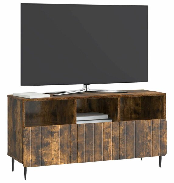 VidaXL TV szekrény füstös tölgy 102 x 34,5 x 50 cm, szerelt fa