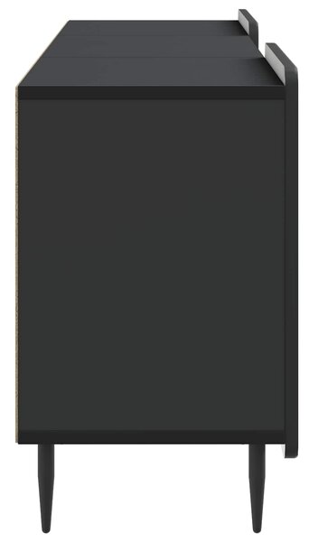 VidaXL Fekete TV szekrény 150 x 31 x 52 cm Szerelt fa