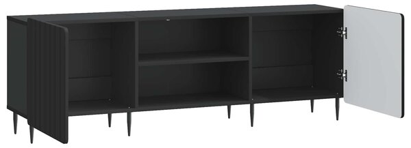 VidaXL Fekete TV szekrény 150 x 31 x 52 cm Szerelt fa