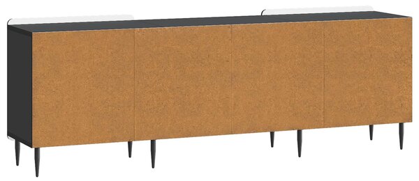 VidaXL Fekete TV szekrény 150 x 31 x 52 cm Szerelt fa