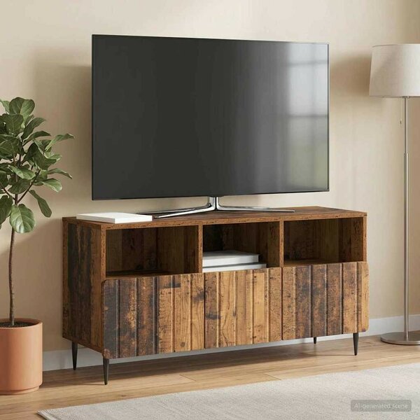 VidaXL TV szekrény öregített fa hatású, 102 x 34,5 x 50 cm, feldolgozott fa