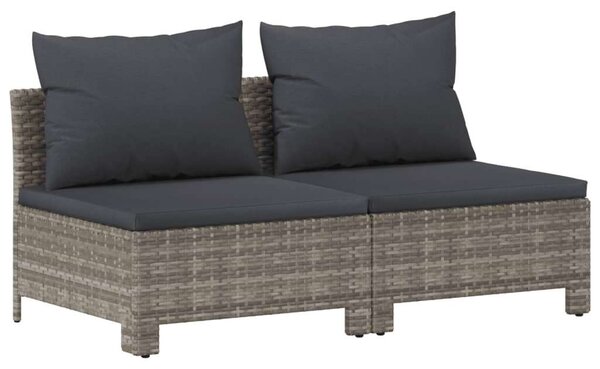 VidaXL Polyrattan Kerti Ülőgarnitúra - 8 részes - Szürke