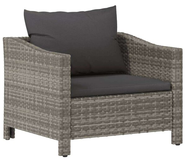VidaXL Polyrattan Kerti Ülőgarnitúra - 8 részes - Szürke