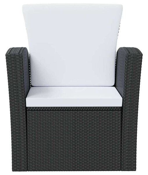 VidaXL Polyrattan Kerti Ülőgarnitúra - 16 részes - Fekete