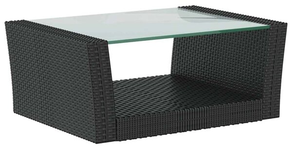 VidaXL Polyrattan Kerti Ülőgarnitúra - 16 részes - Fekete