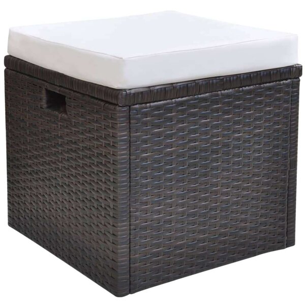 VidaXL Polyrattan Étkezőgarnitúra - 6 részes - Barna