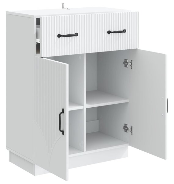 VidaXL Széf Fehér 66 x 34,5 x 87 cm Szerelt Fa