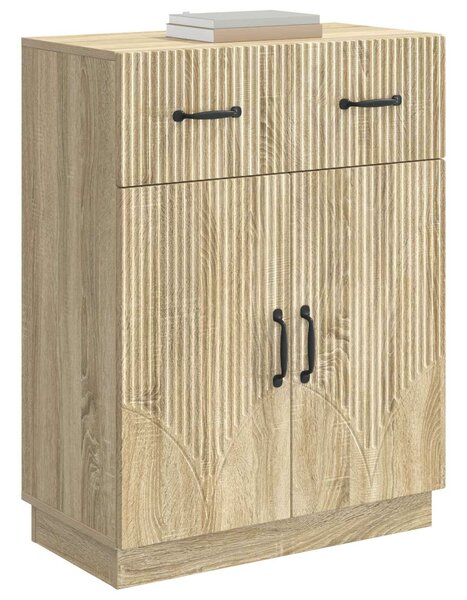 VidaXL Széf fiókkal Sonoma Tölgy 66 x 34,5 x 87 cm Szerelt Fa