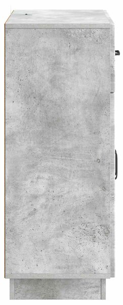 VidaXL Széf fiókkal Betonszürke 66 x 34,5 x 87 cm Szerelt Fa