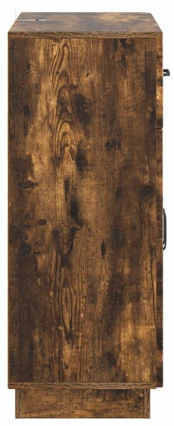 VidaXL Széf fiókkal Füstös Tölgy 66 x 34,5 x 87 cm Szerelt Fa