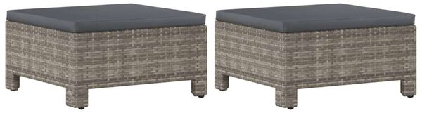 VidaXL 6 részes szürke polyrattan kerti ülőgarnitúra párnákkal