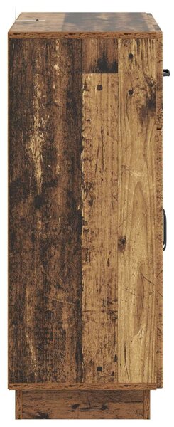 VidaXL Széf fiókkal Antik Fa 66 x 34,5 x 87 cm Szerelt Fa
