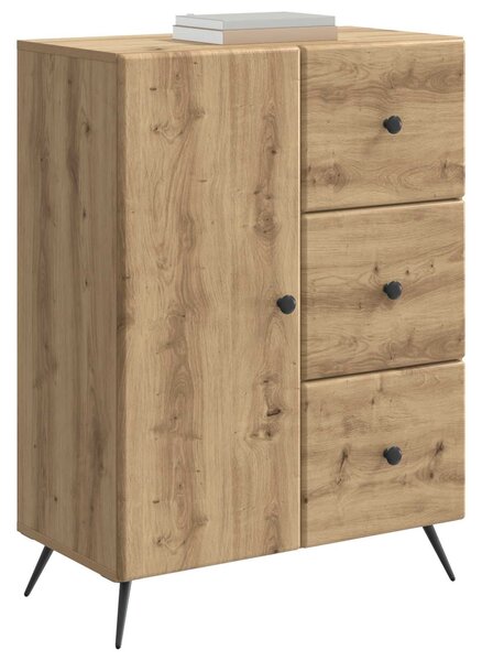 VidaXL Széf Kézműves Tölgy 66 x 34,5 x 90 cm Szerelt Fa