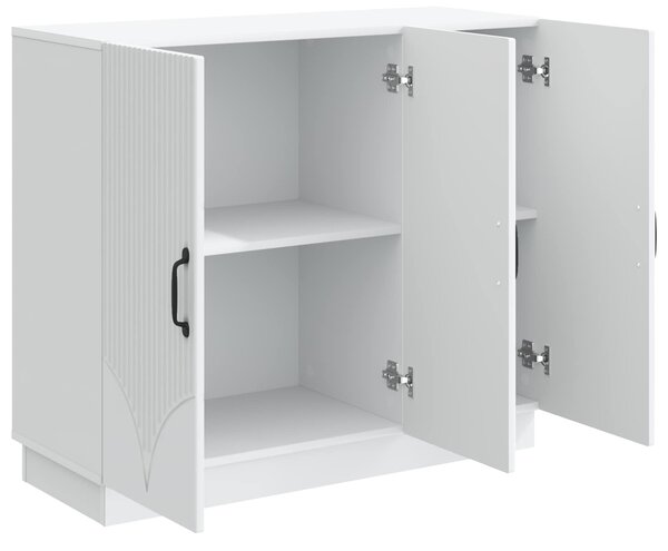 VidaXL Széf Fehér 89 x 34,5 x 77 cm Szerelt Fa