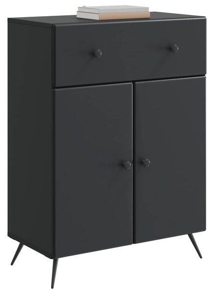 VidaXL Széf Fekete 66 x 34,5 x 90 cm Szerelt Fa