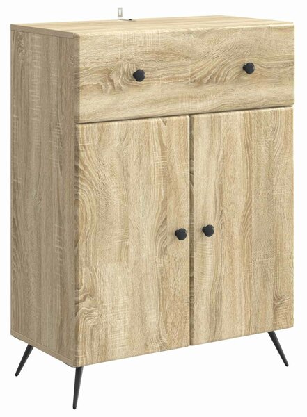 VidaXL Széf Sonoma Tölgy 66 x 34,5 x 90 cm Szerelt Fa