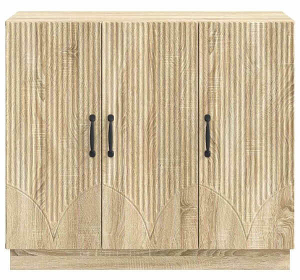 VidaXL Széf Sonoma Tölgy 89 x 34,5 x 77 cm Szerelt Fa