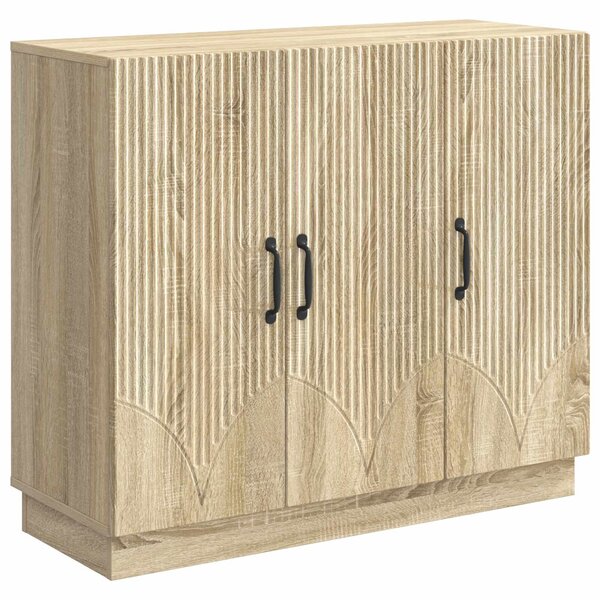 VidaXL Széf Sonoma Tölgy 89 x 34,5 x 77 cm Szerelt Fa