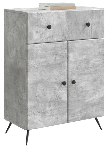 VidaXL Széf Betonszürke 66 x 34,5 x 90 cm Szerelt Fa