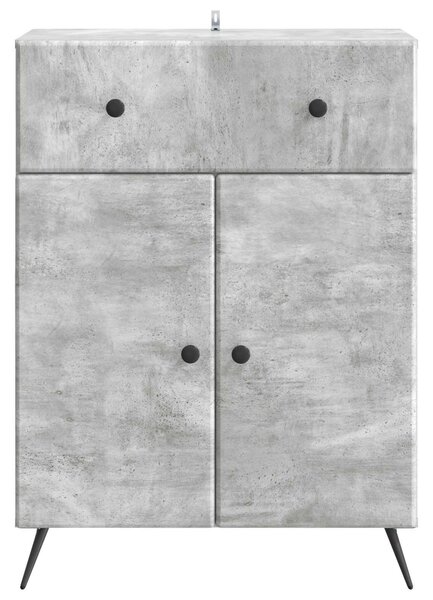 VidaXL Széf Betonszürke 66 x 34,5 x 90 cm Szerelt Fa