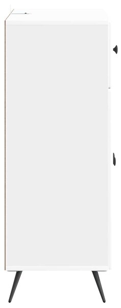 VidaXL Széf Magasfényű Fehér 66 x 34,5 x 90 cm Szerelt Fa