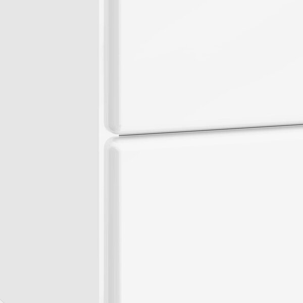VidaXL Éjjeliszekrény 2 pcs Magasfényű Fehér 43 x 34,5 x 47,5 cm