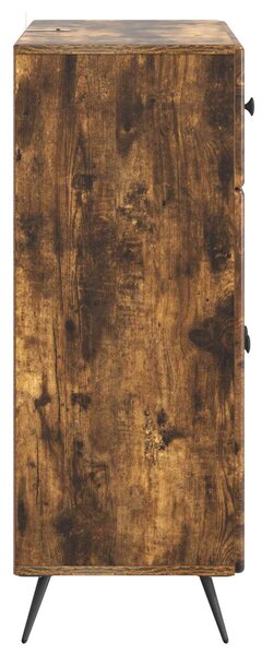 VidaXL Széf Füstös Tölgy 66 x 34,5 x 90 cm Szerelt Fa
