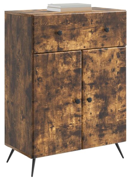 VidaXL Széf Füstös Tölgy 66 x 34,5 x 90 cm Szerelt Fa