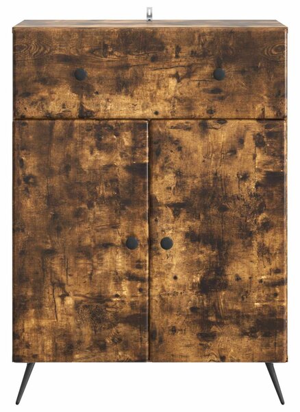 VidaXL Széf Füstös Tölgy 66 x 34,5 x 90 cm Szerelt Fa