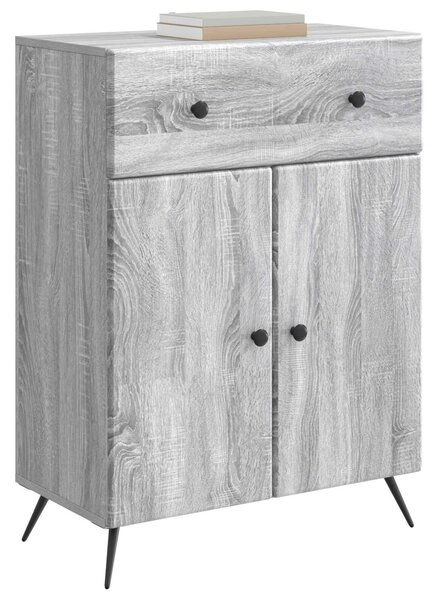 VidaXL Széf Szürke Sonoma 66 x 34,5 x 90 cm Szerelt Fa