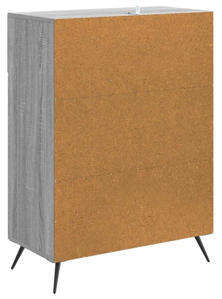 VidaXL Széf Szürke Sonoma 66 x 34,5 x 90 cm Szerelt Fa