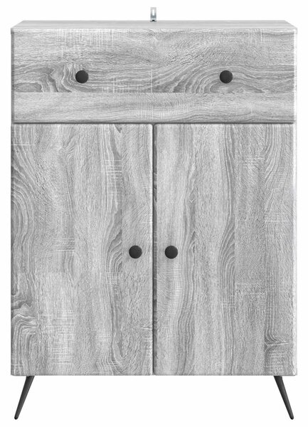 VidaXL Széf Szürke Sonoma 66 x 34,5 x 90 cm Szerelt Fa
