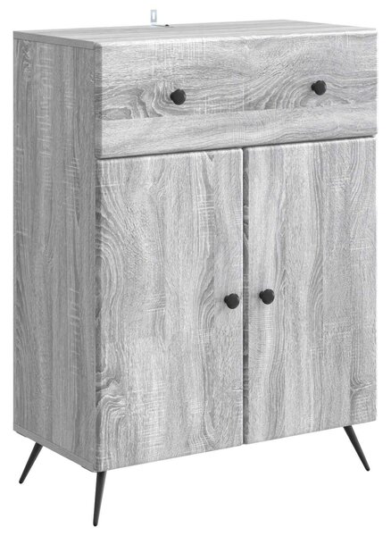 VidaXL Széf Szürke Sonoma 66 x 34,5 x 90 cm Szerelt Fa