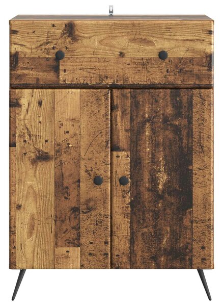 VidaXL Széf Antik Fa 66 x 34,5 x 90 cm Szerelt Fa