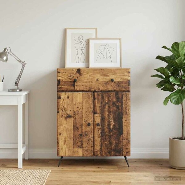VidaXL Széf Antik Fa 66 x 34,5 x 90 cm Szerelt Fa