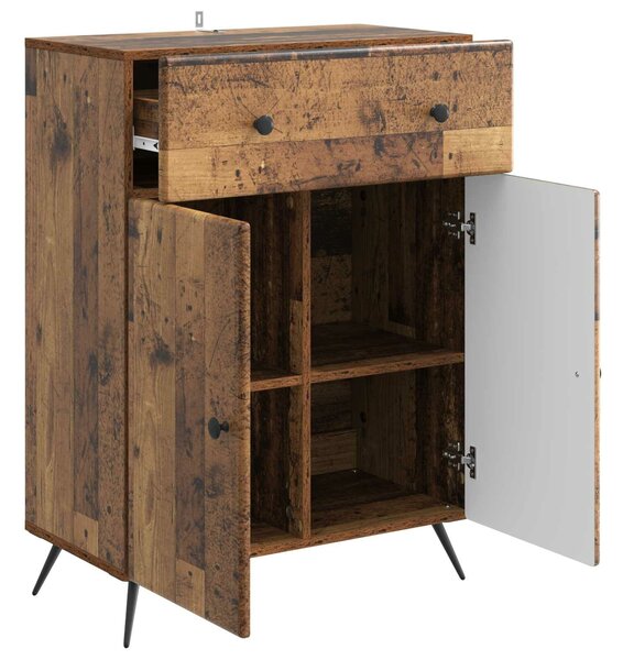 VidaXL Széf Antik Fa 66 x 34,5 x 90 cm Szerelt Fa