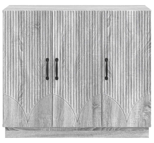 VidaXL Széf Szürke Sonoma 89 x 34,5 x 77 cm Szerelt Fa