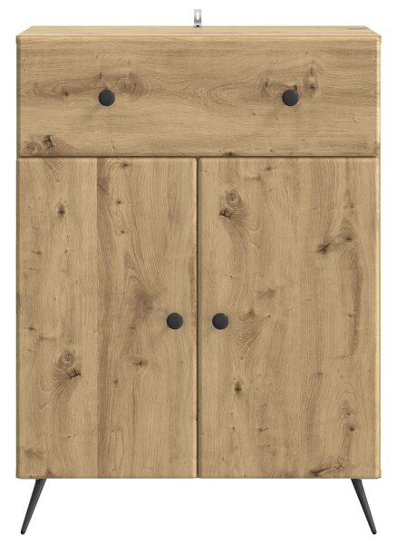 VidaXL Széf Kézműves Tölgy 66 x 34,5 x 90 cm Szerelt Fa