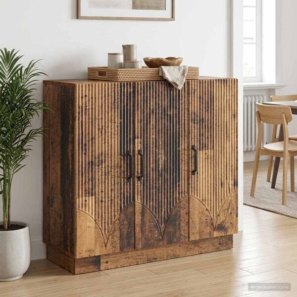 VidaXL Széf Antik Fa 89 x 34,5 x 77 cm Szerelt Fa