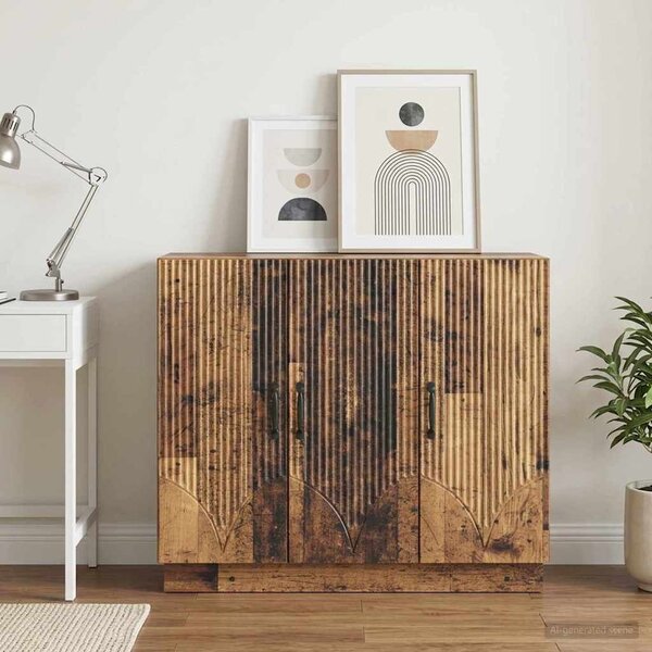 VidaXL Széf Antik Fa 89 x 34,5 x 77 cm Szerelt Fa