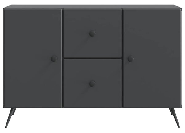 VidaXL Széf fiókkal Fekete 89 x 34,5 x 60 cm Szerelt Fa