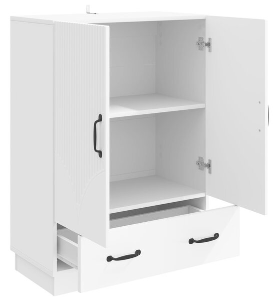 VidaXL Széf Fehér 66 x 34,5 x 92 cm Szerelt Fa