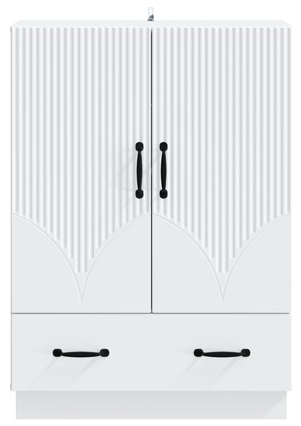VidaXL Széf Fehér 66 x 34,5 x 92 cm Szerelt Fa