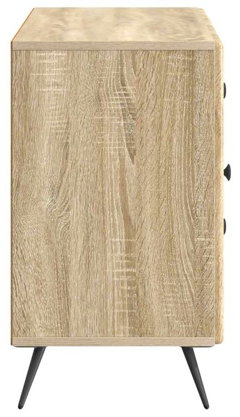 VidaXL Széf fiókkal Sonoma Tölgy 89 x 34,5 x 60 cm Szerelt Fa