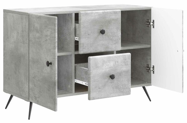 VidaXL Széf Betonszürke 89 x 34,5 x 60 cm Szerelt Fa